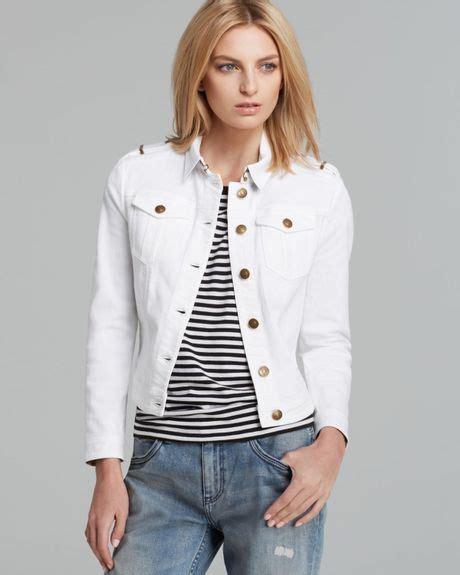 burberry denim jacket white|Burberry jean jacket price.